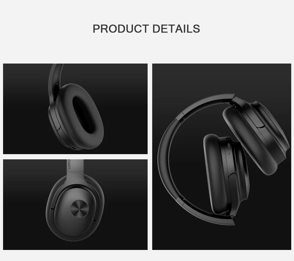 cowin SE7 Active Noise Cancelling Headphones Bluetooth Headphone Wireless Over Ear Headset with Microphone APTX HD ANC for Phone